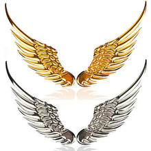 Hot 1 Pair Fashion 3D Wings Car Sticker For Peugeot RCZ 206 207 208 301 307 308 406 407 408 508 2008 3008 4008 5008 6008 2024 - buy cheap