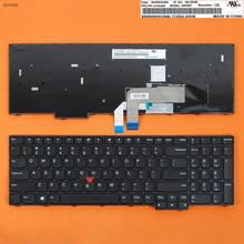 Teclado de substituição para notebook, compatível com lenovo thinkpad e570, e570c, e575, com ponteiro 2024 - compre barato