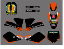 H2CNC графика и фон наклейка стикеры наборы для KTM SX 65 SX65 2002 2003 2004 2005 2006 2007 2008 2024 - купить недорого
