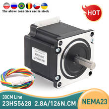 10 pcs 23HS5628  4-lead Nema 23 Stepper Motor 57 motor NEMA23  2.8A CE ROSH ISO CNC Laser Grind Foam Plasma Cut 2024 - buy cheap