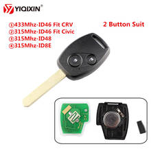 YIQIXIN 2 Button Remote Key Suit 315/433Mhz Chip ID46/ID48/ID8E For Honda Accord Element CR-V HR-V Odyssey Shuttle Civic 2024 - buy cheap