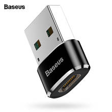 Адаптер Baseus с USB на USB Type C OTG, адаптер-конвертер для Macbook, Samsung S10, Xiaomi, Huawei, USB OTG 2024 - купить недорого