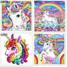 DIY Visions Horse Diamond Picture Animal Mosaic Round Diamond Embroidery Square Diamond Decorative Hanging Painting 2024 - buy cheap