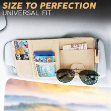 New Universal Car Auto Visor Organizer Holder Case for  Card Glasses Car Accessories Sun Visor Multifunctional Storag Bag 2024 - buy cheap