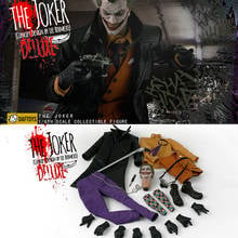 Figura masculina a escala 1/6, conjunto de ropa y cabeza del JOKER, versión cómica, disfraz de payaso maldecido, cuerpo MX02A de 12 pulgadas, F01, disponible 2024 - compra barato