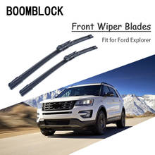 BOOMBLOCK-rascador de goma para parabrisas de coche, Kit de brazo de cuchillas originales para Ford Explorer 2017 2018 4th 5th, 2 uds. 2024 - compra barato