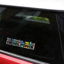 14.5CM*3.4CM Car Sticker 3D NO SMOKE NO FUN DIESEL POWER Decals Stickers on Car Reflective Motorcycle Car Styling 2024 - buy cheap