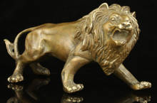 529 ++++++ Old Collectible Handwork Carving Bronze Robust Fierce Lion Statue Ornaments 2024 - buy cheap