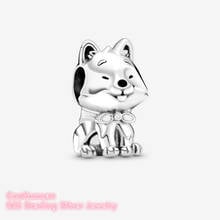 Summer 100% Original 925 Sterling Silver Japanese Akita Inu Dog Charm beads Fits Brand bracelets Jewelry 2024 - buy cheap