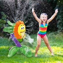 Outdoor Water Spray Toy for Kids Backyard Lawn Sunflower Splash Sprinkler for Yard Outdoors Water Fun Accessories 2024 - buy cheap