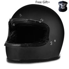 glass fiber full face motorcycle helmet chopper motorbike racing helmets high quality vintage retro moto helmets 2024 - buy cheap