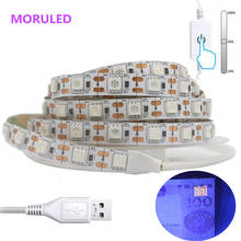 UV Led Strip light 5050 2835 SMD 60leds/m 395-405nm USB/Battery Power Ultraviolet Ray LED Diode Ribbon Purple Flexible Tape lamp 2024 - buy cheap