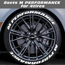 Zekstar adesivos de carro 3d pvc para ajuste de pneus, decalques universais, adesivo de roda de automóvel, letras de pneu, estilo, tiras com acessórios 2024 - compre barato