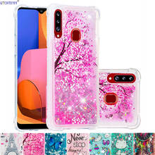 Glitter Liquid Case for Samsung Galaxy A10s A20s Shockproof Cute Silicone Cover SM-A107F/DS SM-A207F/DS Fitted Cases SM A107F/DS 2024 - buy cheap