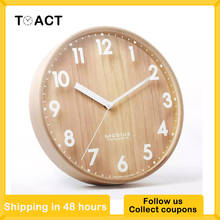 Wood Wall Clock Nordic Wall Clocks Modern Design Kitchen Living Room Home Decoration Wooden Hanging Watch Silent Round 10 Inch 2024 - buy cheap