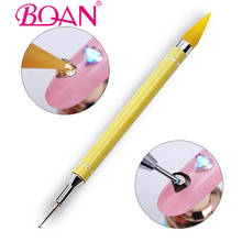 BQAN Dual-ended Nail Rhinestone Dotting Pen Tool Studs Picker Wax Pencil Crystal Beads Handle Nail Art Tool Manicure Decoration 2024 - buy cheap