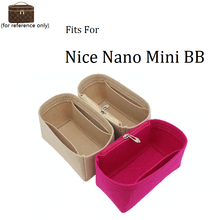 Тканевый Органайзер-вкладыш для NICE Nano Mini BB, сумочка для макияжа, дорожный Внутренний кошелек, портативная косметичка 2024 - купить недорого
