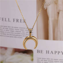 OUFEI Stainless Steel Jewelry  Unisex Spiral Necklace Punk Fashion Necklaces 2019 Jewelry Accessories Free Shipping 2024 - buy cheap