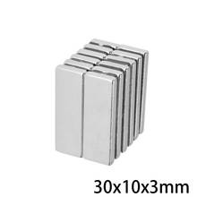5~50PCS 30x10x3 mm block Powerful N35 Magnets 30mmX10mm Sheet Permanent Magnet 30x10x3mm Strong Neodymium Magnetic 30*10*3 mm 2024 - buy cheap