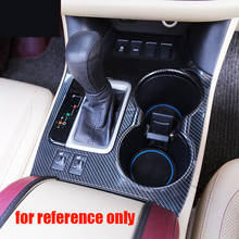 ABS al carbono fibra para Toyota Highlander Kluger 2014-2019 accesorios perilla de palanca de cambios de coche Marco de Panel recorte cubierta estilo de coche 2024 - compra barato