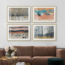 Pintura en lienzo de caballos famosos nórdicos, imágenes de paisaje, cuadros de pared modernos para sala de estar, estudio de arte, decoración del hogar 2024 - compra barato
