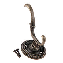 1Pc 75x63x44mm Antique Bronze Door Hook Wall Hanger Hanging Vintage Kitchen Bathroom Towel Bag Coat Wall Hook Furniture Hardware 2024 - buy cheap