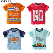 Children T Shirts Cartoon Tops For Kids Cotton Boys T-shirt Fashion Girls Blouse Kids Tees Baby Clothing 2024 - buy cheap