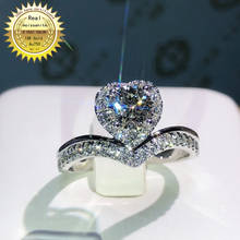 100%18K goldr ring 1ct DVVS moissanite ring Engagement&Wedding Jewellery with certificate 0023 2024 - buy cheap