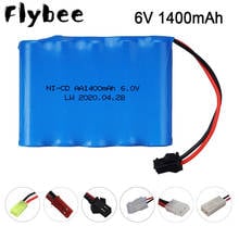 6v 1400mah NiCD Battery For Rc toys Cars Tanks Truck Robot Boats Guns battery spare parts 6v AA Battery SM/JST/EL-2P/Tamiya plug 2024 - buy cheap