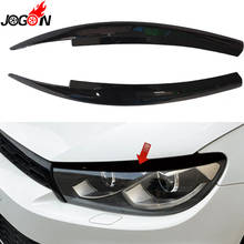 Faro negro para VW Volkswagen Scirocco 2009-2017, linterna para cabeza, párpados, cejas, pegatinas, cubierta, accesorios embellecedores 2024 - compra barato