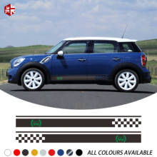 2 Pcs 60th Anniversary Decal Car Door Side Stripes Sticker For MINI Cooper Countryman R60 2010-2016 JCW One Accessories 2024 - buy cheap