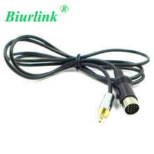 Biurlink 13Pin Car CD Changer to 3.5MM Smartphone AUX Headphone Jack Adapter Input Cable for Kenwood CA-C2AX KCA-iP500 CA-C1AX 2024 - buy cheap