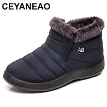 Ceyaneao-Botas de nieve impermeables para mujer, zapatos de invierno, mantienen los botines cálidos, de talla grande, 2178 2024 - compra barato