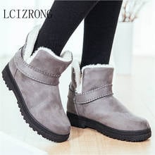 LCIZRONG Women's Snow Boots 2019 Warm Plus Size 35 - 44 Women Winter Boots Casual Snow Platform Boots Cotton Ankle Boots 2024 - buy cheap