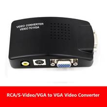 TV to PC Composite RCA/S-Video to VGA Video Converter Box HD Video and Audio  Adapter Converter Wide Screen for DVD DVR VCR Moni 2024 - buy cheap