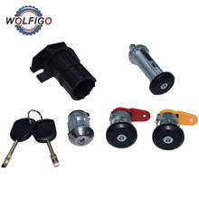 WOLFIGO COMPLETE LOCK SET IGNITION SWITCH LEFT RIGHT DOOR LOCK TRUNK LOCK FOR FORD KA FIESTA COURIER ESCORT 3N21-F22050-BB 2024 - buy cheap