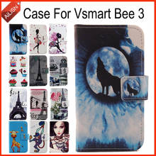 AiLiShi чехол для Vsmart Bee 3 Роскошный флип PU окрашенный кожаный чехол Bee 3 Vsmart 100% Специальный защитный чехол для телефона + отслеживание 2024 - купить недорого
