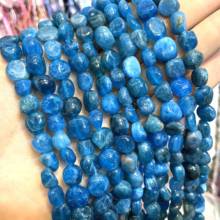 Cuentas espaciadoras sueltas de apatita azul Irregular Natural de 5-10mm para la fabricación de joyas, abalorios DIY, tachuelas para oreja, pulsera, collar, accesorios 2024 - compra barato