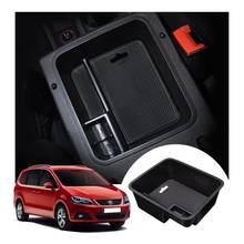 LFOTPP-caja de almacenamiento para Reposabrazos de coche, almacenamiento de Control Central para Alhambra 2016, accesorios de Interior de coche, color negro 2024 - compra barato