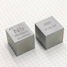 Cubo de niobio de Metal, 1 pulgada, 25,4mm de densidad, 99.9% puro para colección de elementos 2024 - compra barato
