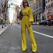 QILI 2019 Autumn Women Jumpsuit Romper Full Sleele Zipper Wide Leg Long Pants Jumpsuits Womens Casual Overalls 2024 - buy cheap