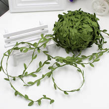Suspensão artificial de seda verde 20m, folhas de plantas, hera verde, guirlanda diy para parede de jardim, decoração de festa 2024 - compre barato