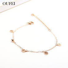 OUFEI Stainless Steel Jewelry Rose Gold Metal Bracelet For Women Fashion Bracelets Woman 2019 Jewellery Summer Accessories 2024 - buy cheap