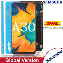 Оригинальный 6,4 ''Супер AMOLED ЖК-дисплей для samsung Galaxy A30 A305/DS A305F A305FD A305A сенсорный экран дигитайзер в сборе 2024 - купить недорого