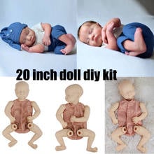 Reborn Baby Doll Kit 20inch Vinyl Unpainted Unfinished Doll Parts Newborn Baby Dolls DIY Blank Doll Kit Bonecas Sleeping Doll 2024 - buy cheap