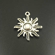 30 pcs Silver Color Sun Charm Pendant DIY Metal Bracelet Necklace Jewelry Findings A867 2024 - buy cheap