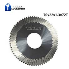 XCAN 1pc 70x1.3x22mm 72 Teeth Tungsten Carbide Key Copy Machine Cutter For Duplicate Car/Door Horizontal Keys Machine Blade 2024 - buy cheap