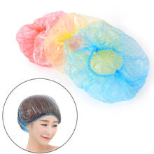 10 pçs descartável cabelo chuveiro boné não tecido plissado anti poeira chapéu hotel salão de beleza suprimentos conjunto azul rosa 2024 - compre barato