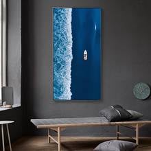 Sea Wave Girl Surfboard Landscape Iceberg Wall Art Canvas Painting Nordic Posters And Prints Wall Pictures For Living Room Decor 2024 - buy cheap