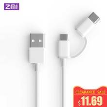 Original ZMI MFI Certified for iPhone Lightning to Micro USB Cable Data 2 in 1 Charger Cable for iPad Samsung Huawei 2024 - buy cheap